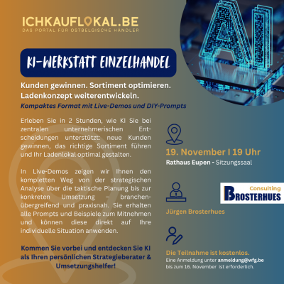 KI-Werkstatt für den Einzelhandel: Künstliche Intelligenz als strategischer Erfolgsfaktor